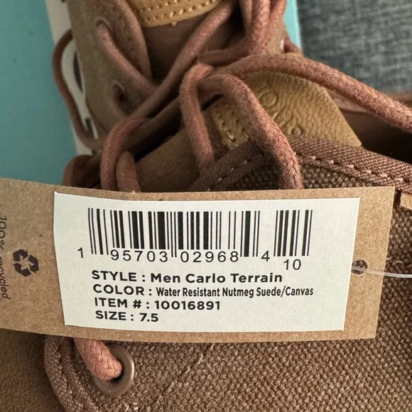 TOMS Men's Carlo Terrain Sneakers/Shoes sz 7.5 - Picture 3 of 4